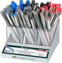 Cienkopis Kulkowy Free Ink Dspl.72 szt. Faber-Castell