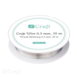 Drucik Metalowy 0,3mm 20m Srebrny / DpCraft