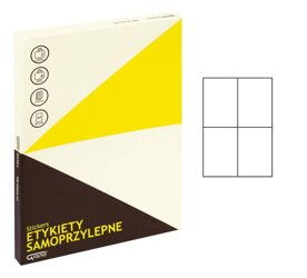 Etykiety Samoprzylepne 105x148 4/A4  A'100 /Grand