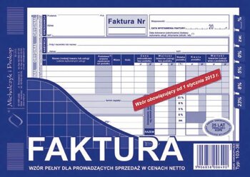 Faktura Netto A5 Oryg.+1k Poziom 103-3E /MiP