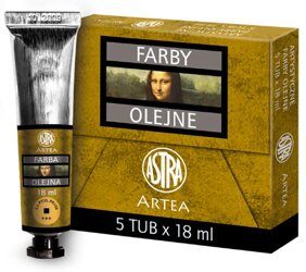 Farba Olejna 18ml Tubka Kadmium Żółty Ciemny /Astra