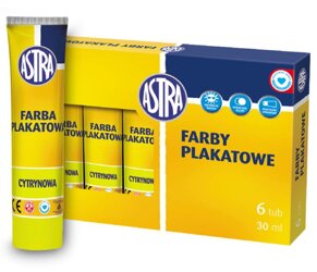 Farba Plakatowa 30ml Cytrynowa /Astra