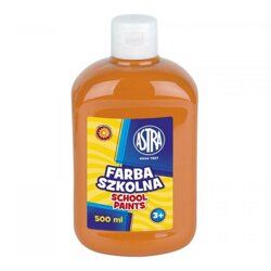 Farba Szkolna Astra 500ml Butelka [301112007] Pomarańczowa