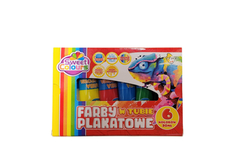 Farby Plakatowe w Tubie 6 kol. 30ml Sweet Colours / Otocki