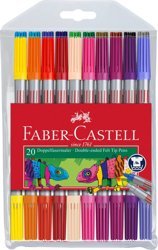 Flamastry Dwustronne Etui 20 Kol. Faber-Castell