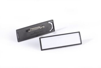 Identyfikator z Agrafką Clip Card 17x67mm 25szt. Czarny /Durable 813301