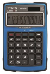 Kalkulator Wodoodporny Citizen Wr-3000 152X105mm Niebieski