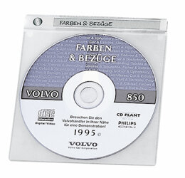 Kieszeń na CD/DVD Paskek na Opis Top Cover PP 10szt. Przezroczysta /Durable 520019