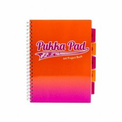 Kołozeszyt A4 200K Kratka Book Fusion Pomarańczowy  / Pukka Pad 8410-FUS