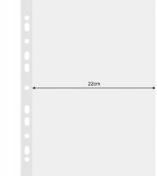 Koszulki Na Dokumenty Poszerzane (22cm) Q-Connect PP A4 Krystal 90 mikr. 50Szt.