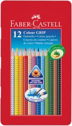 Kredki Grip 2001 12 Kol. Opakowanie Metalowe Faber-Castell