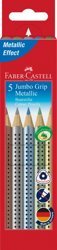 Kredki Jumbo Grip Metallic 5 Kol. Opak. Kartonowe Faber-Castell