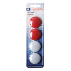 Magnesy Do Tablic  F40 Mm 4 Szt. Blister /Memobe