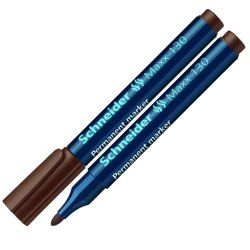 Marker Permanentny Schneider Maxx 130 Okrągły 1-3 mm Brązowy