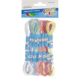 Mulina Dekoracyjna 8szt. Pastel Mix / Craft With Fun 480895