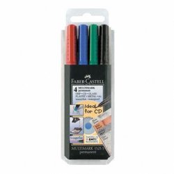 Multimark Ohp Permanentny S 4 Kol. w Etui Faber-Castell