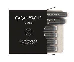 Naboje Caran D'Ache Chromatics Cosmic Black 6Szt. Czarne