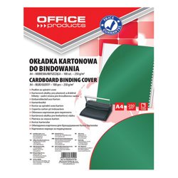 Okładki Do Bindowania Office Products Karton A4 250Gsm Błyszczące 100Szt. Zielone