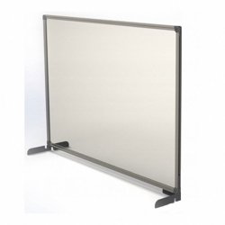 Osłona Ochronna  Pleksi Bezbarwne Rama Aluminiowa Metalowa Podstawa Srebrna 90x60 cm /Memobe