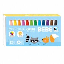 Pastele Olejne 12 kol. Jumbo B&B KIDS Pastel/ Interdruk