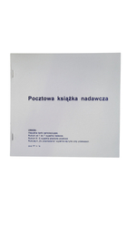 Pocztowa Książka Nadawcza 2/3 A4 Samokopia /Graf