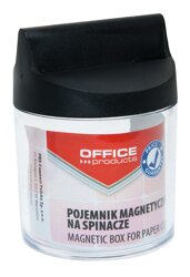 Pojemnik Magn. Na Spinacze Office Products Okrągły Bez Spinaczy Transparentny