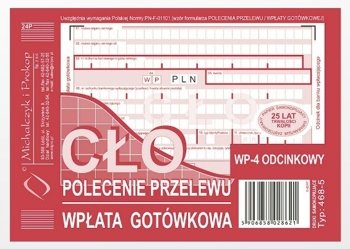 Polecenie Przel. Cło A6 (4-odc.) 468-5 /MiP