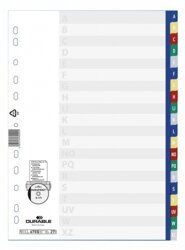 Przekładki do Segregatorów A-Z (20) PP A4 Mix Kolorów /Durable 675527