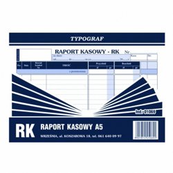 Raport Kasowy A5 01069 /Typograf