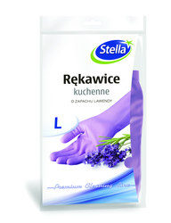 Rękawice Gumowe Grube L Fioletowe Lawenda /Stella