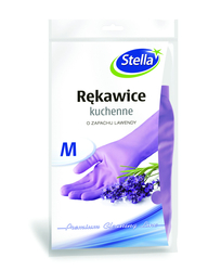 Rękawice Gumowe Grube M Fioletowe Lawenda /Stella