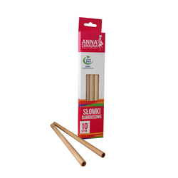 Słomki bambusowe 10szt box / AZ
