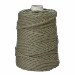 Sznurek Bawełniany Skręcany 5mm 100m Khaki / DpCraft