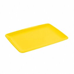 Talerz Plastikowy 20x27,5cm (szt.) Prostokątny Party Żółty / Mintra