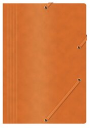 Teczka Z Gumką Office Products Preszpan A4 390Gsm 3-Skrz. Pomarańczowa