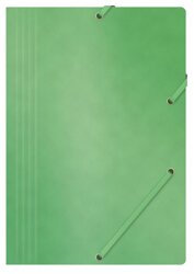 Teczka Z Gumką Office Products Preszpan A4 390Gsm 3-Skrz. Zielona