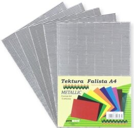 Tektura Falista Metal Srebrna