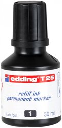 Tusz Do Markerów Permanentnych 30ml T25 Czarny Edding