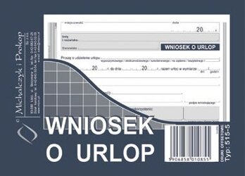 Wniosek o Urlop A6 Offset 515-5 /MiP