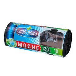 Worki Na Śmieci LDPE 120L A'10 Czarne Ecostrong /Sipeko