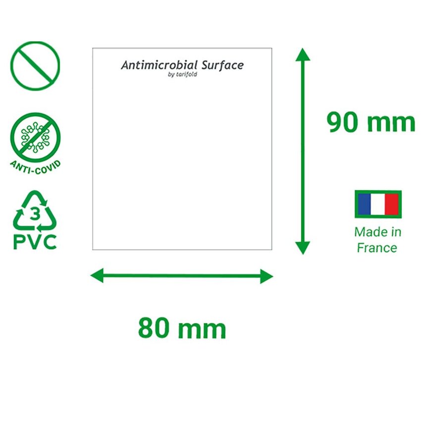 Antybakteryjna Naklejka 80X90Mm Sterifil Transparentna 10 Szt. Tarifold