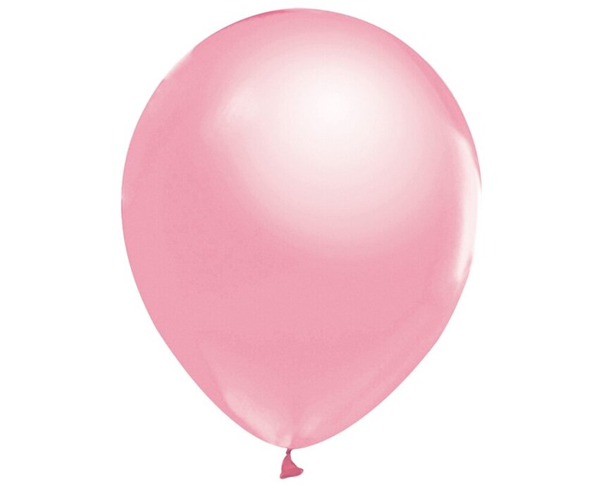 Balony Beauty&Charm, metaliki różowe 12"/ 50 szt. /GoDan