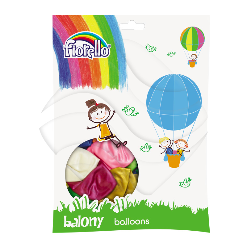 Balony Metalik 10 A'100 Mix Kolorów /Kw