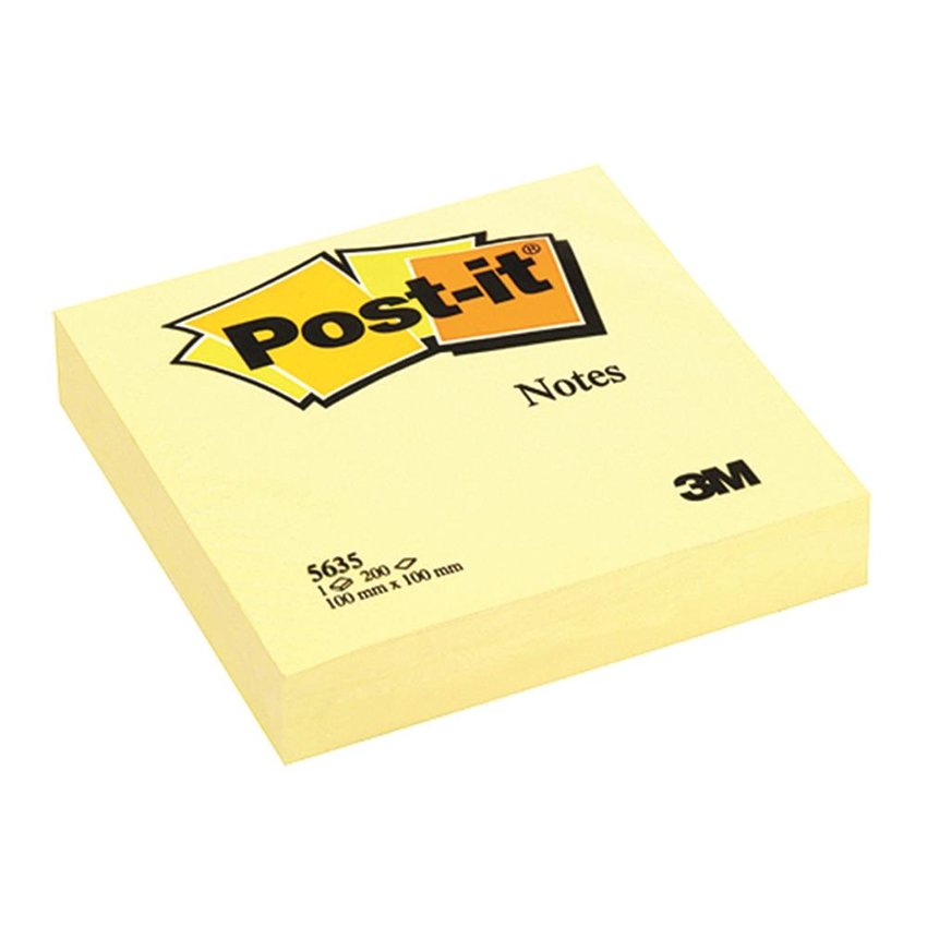 Bloczek Samoprzylepny Post-It (5635) 100X100Mm 1X200 Kart. Żółty