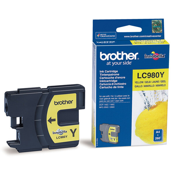 Brother LC980Y DCP-145C/165C/195C/MFC-250/290 Yellow (Oryg.)