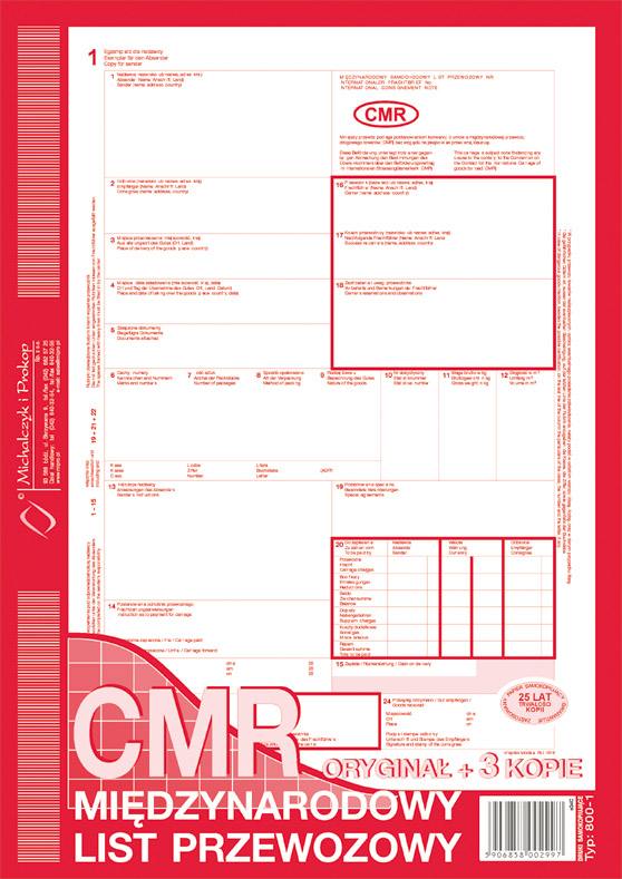 CMR A4 Oryg.+5k Numerowany 800-3N /MiP