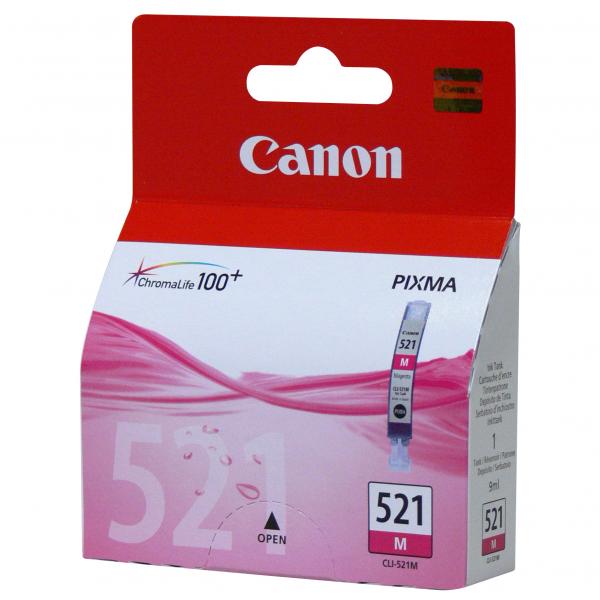 Canon CLI-521M iP3600/4700/MP550/620/980/MX860 Magenta (Oryg.)