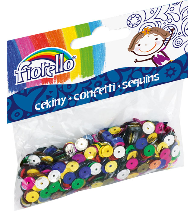 Cekiny confetti GR-C14- 7 kółko łamane Fiorello