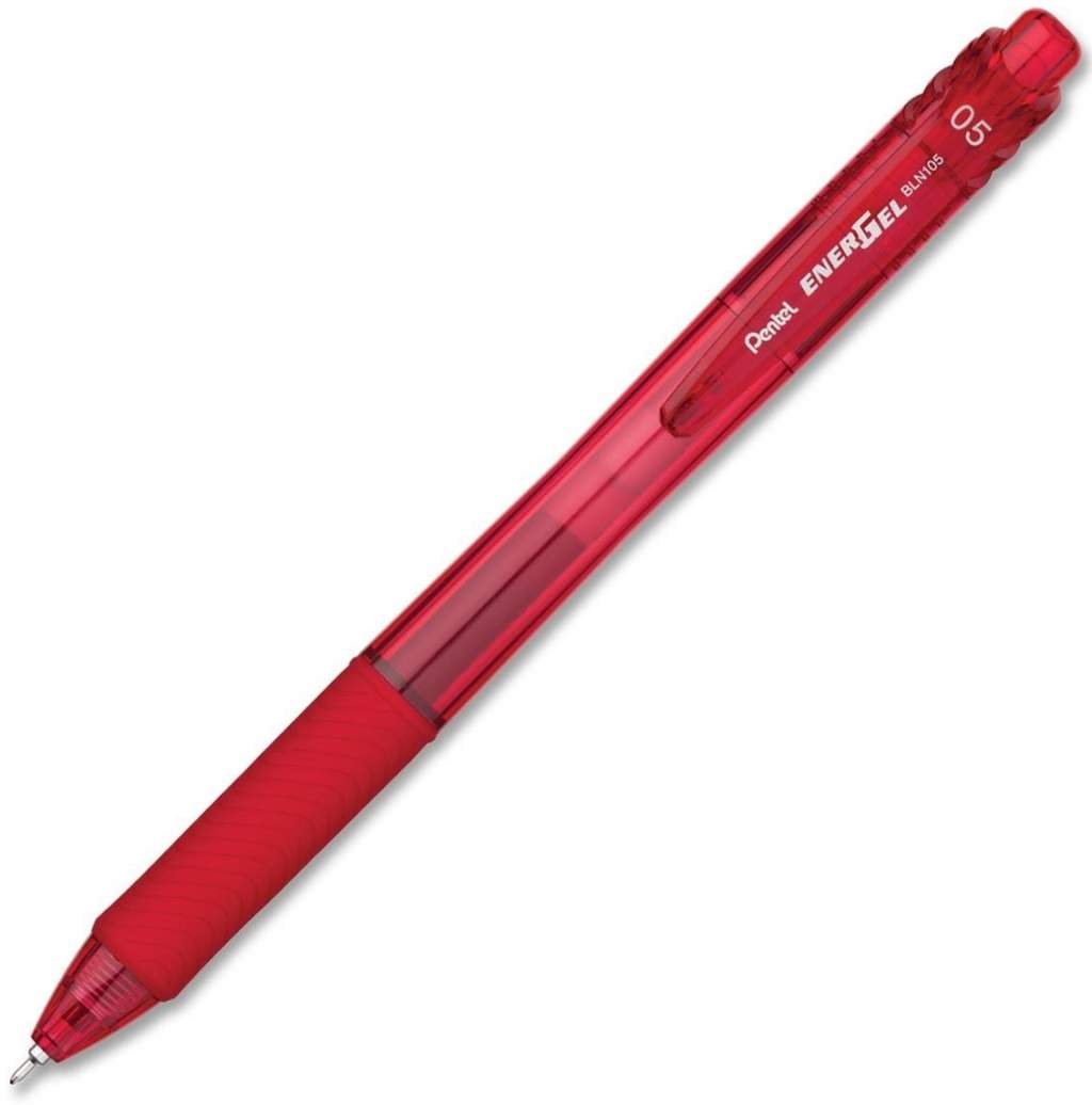 Cienkopis Kulkowy Aut. Pentel EnerGel BLN105 0.5mm Czerwony