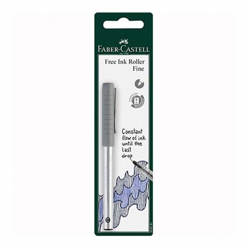 Cienkopis Kulkowy Free Ink 0,7mm Czarny  Blister Faber-Castell